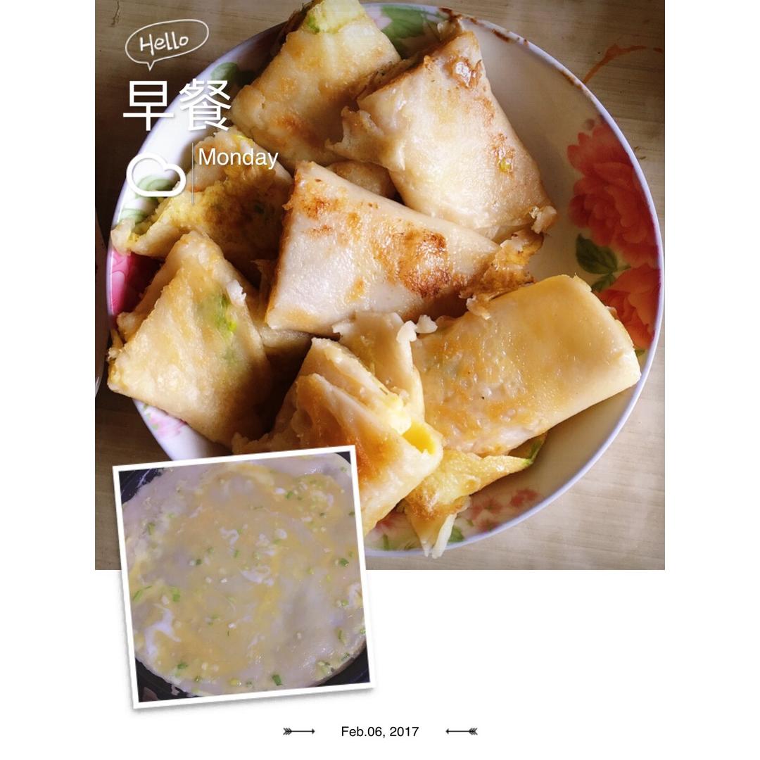 鸡蛋灌饼：街头早点自己做
