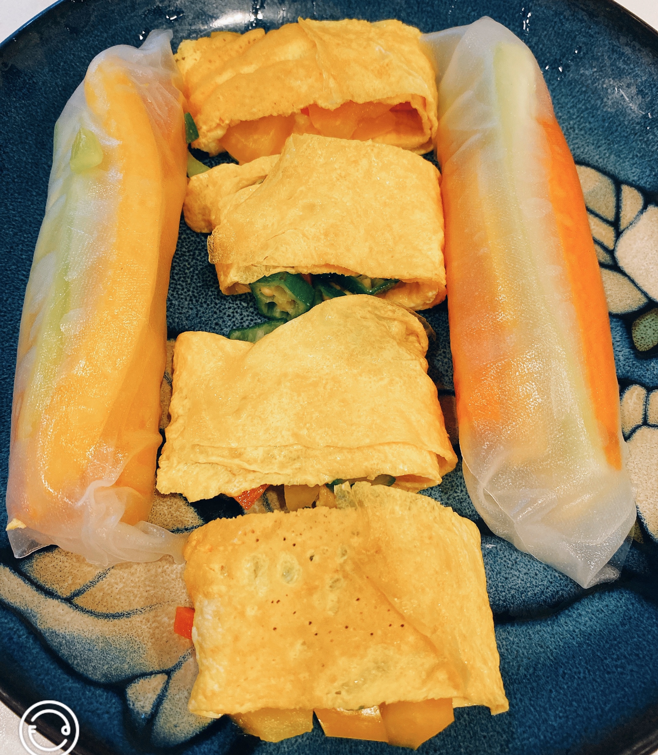 低卡美味的越南蔬菜卷和鸡蛋蔬菜卷