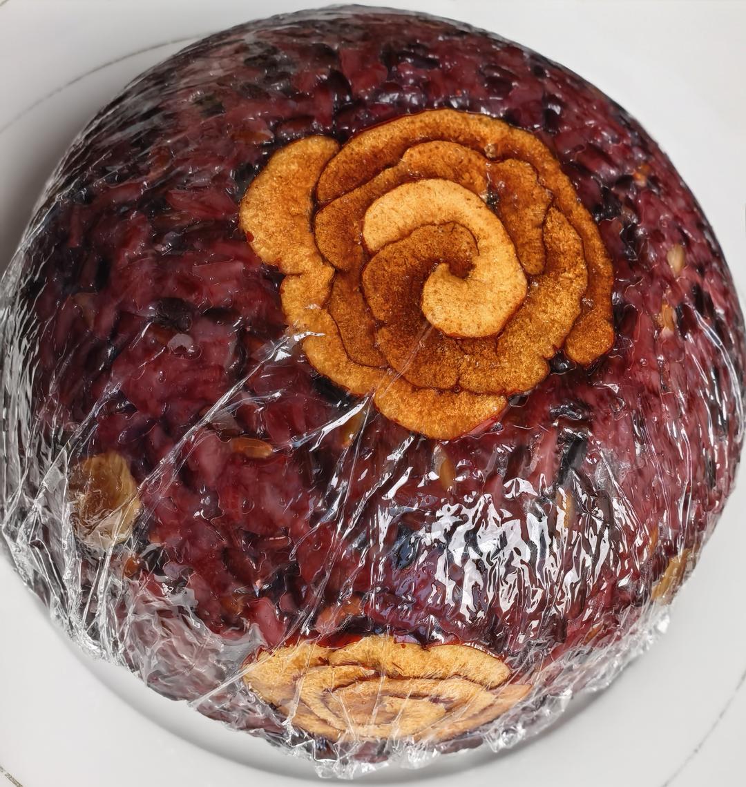 过年必备八宝饭-玫瑰花豆沙馅儿的