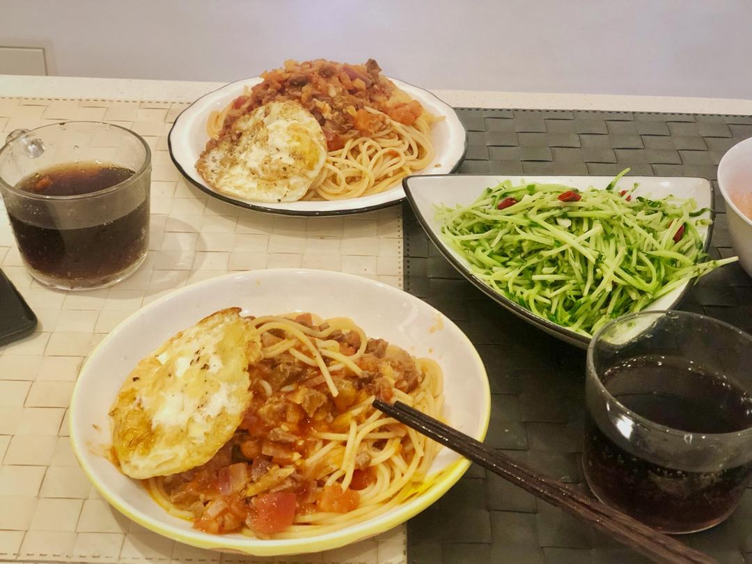 【番茄肉酱意面】