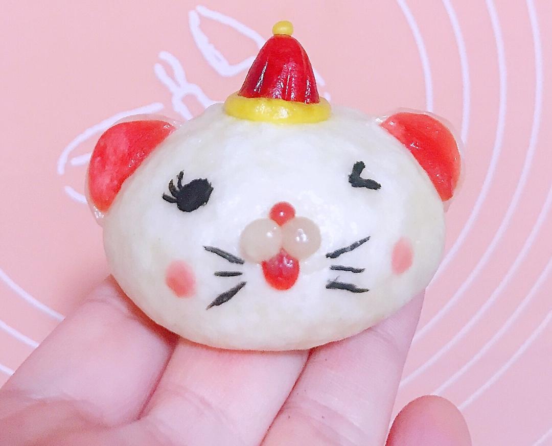 年夜饭鼠来运转造型馒头卡通馒头@卡通包