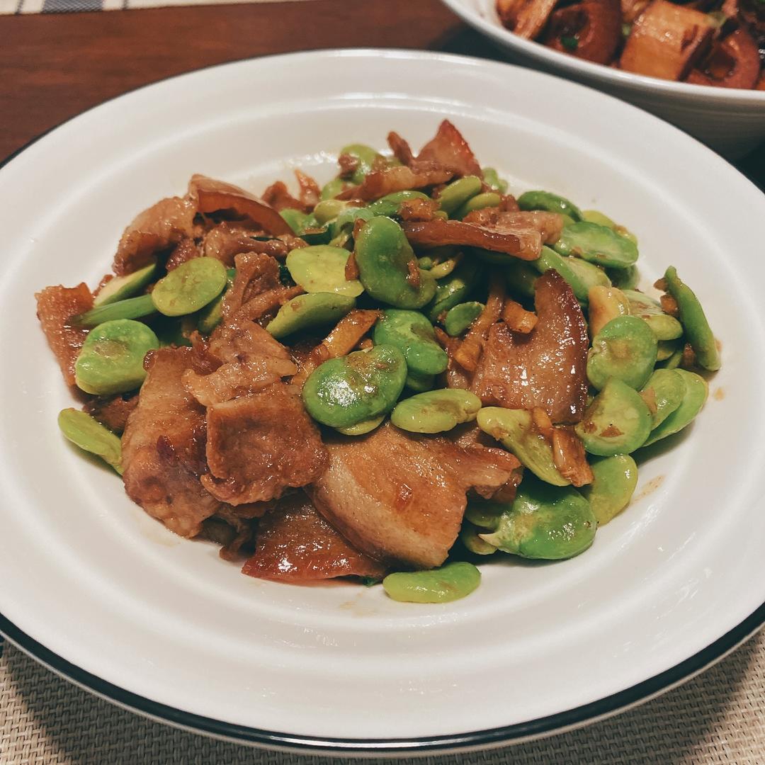 【春天来啦】超级下饭菜蚕豆炒五花肉片