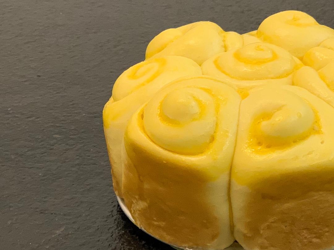 一次发酵的蒸面包（椰香迷你葡萄卷）