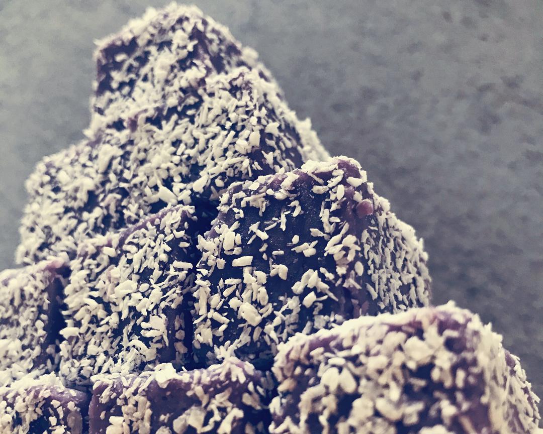 无糖低脂紫薯牛奶小方的做法