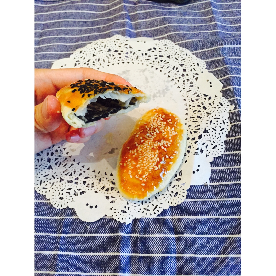 芝麻椒盐牛舌饼（北京小吃）