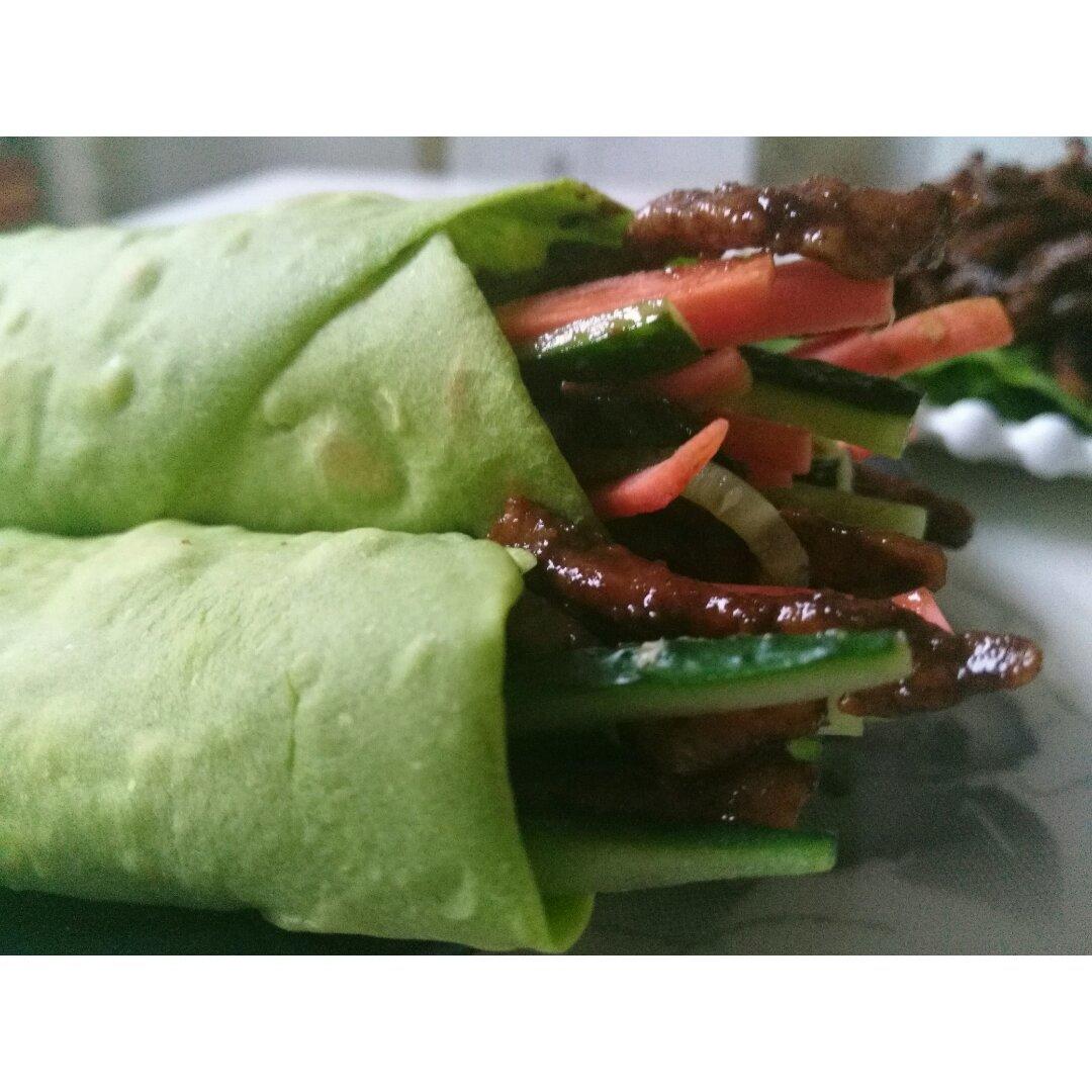 菠菜汁春饼