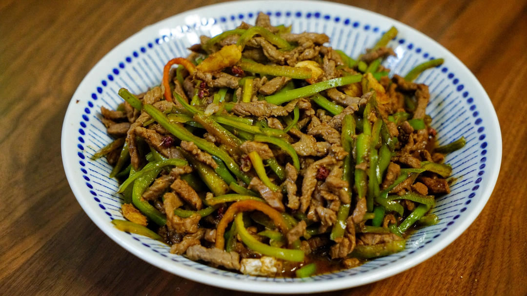 青椒牛肉丝
