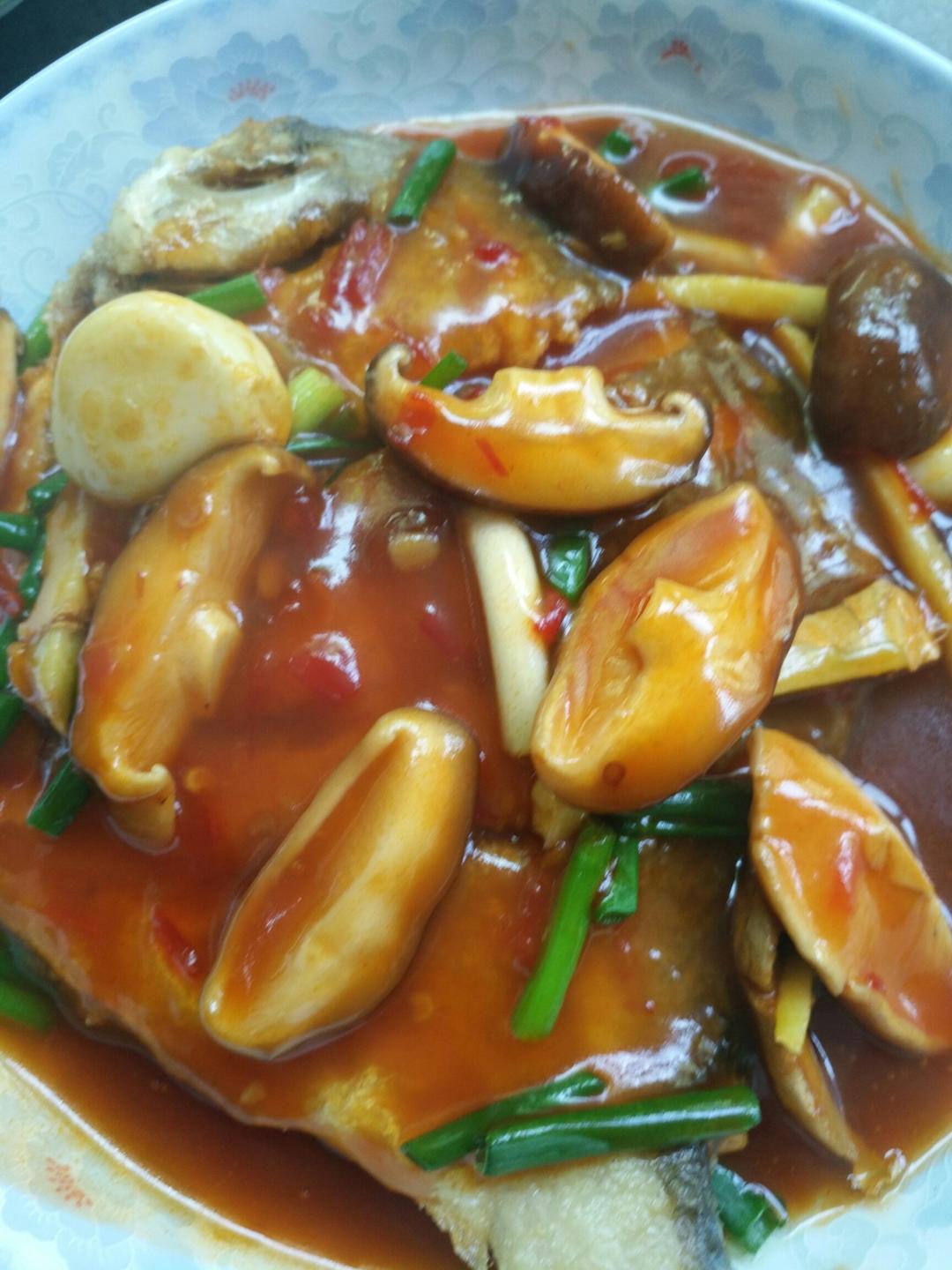 家常红烧鲳鱼