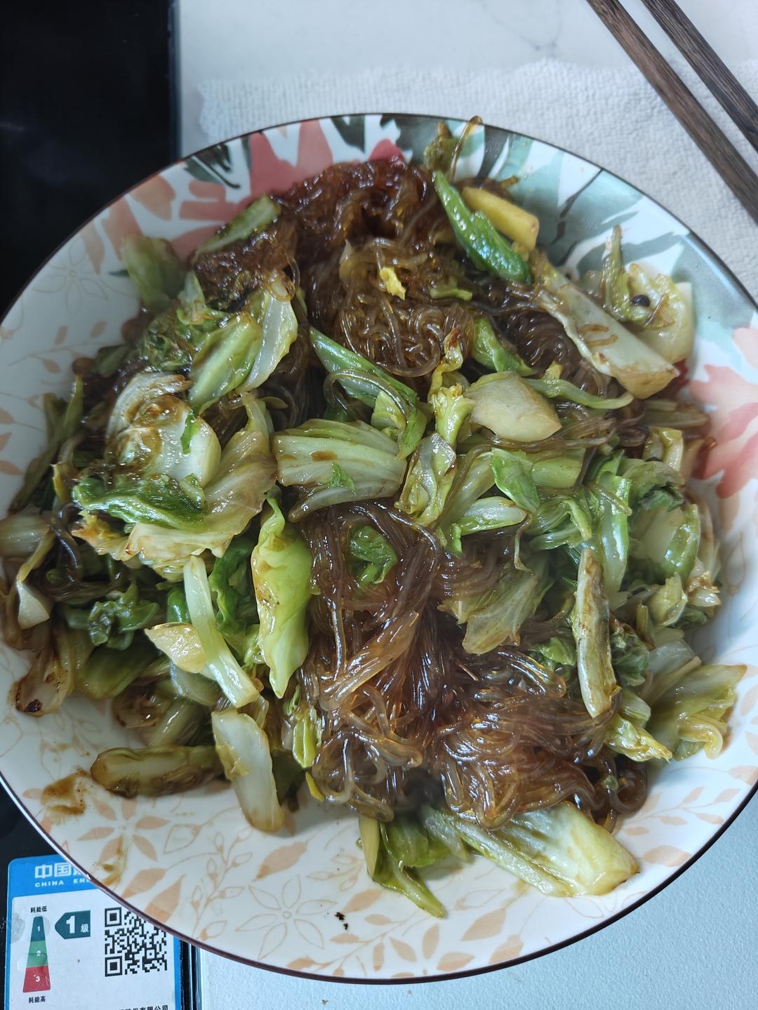 卷心菜炒粉条