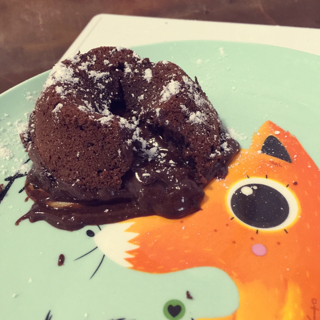 给妹子群的巧克力熔岩蛋糕