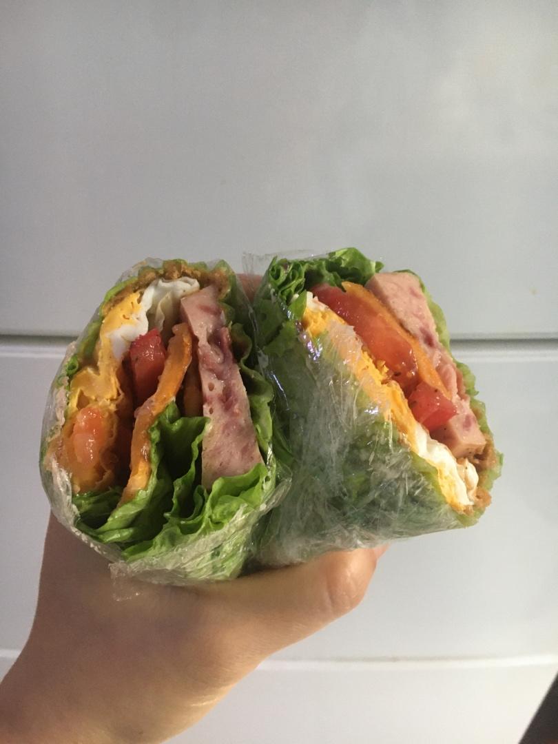 关晓彤同款生菜三明治