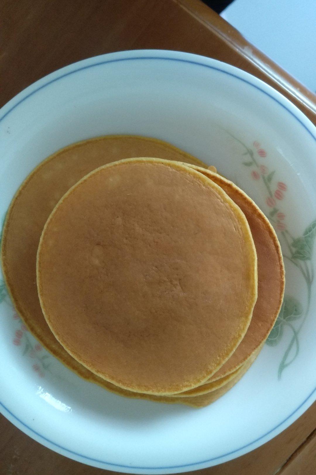 鸡蛋玉米饼（附松饼煎圆的方法）