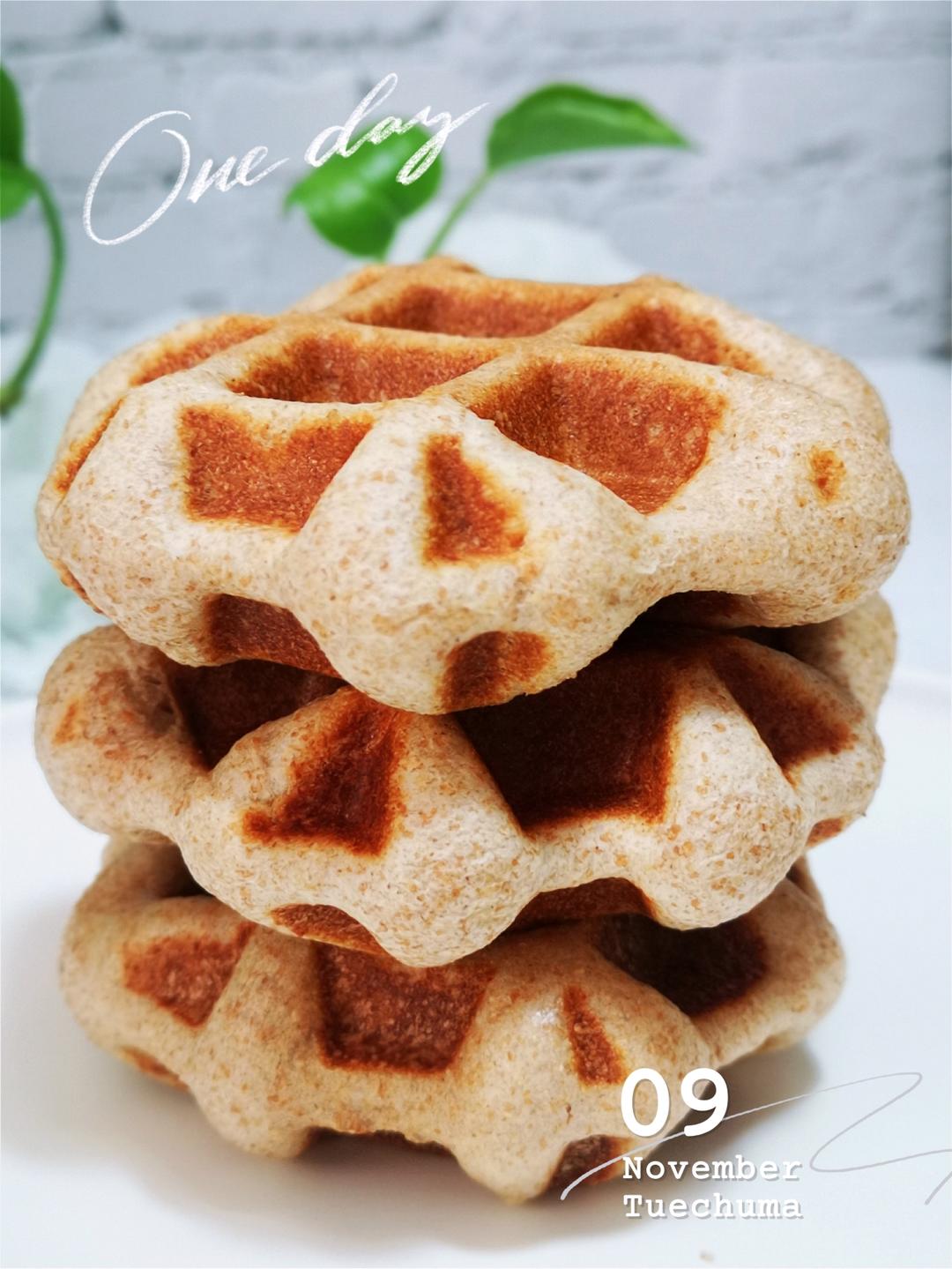 全麦紫米华夫饼