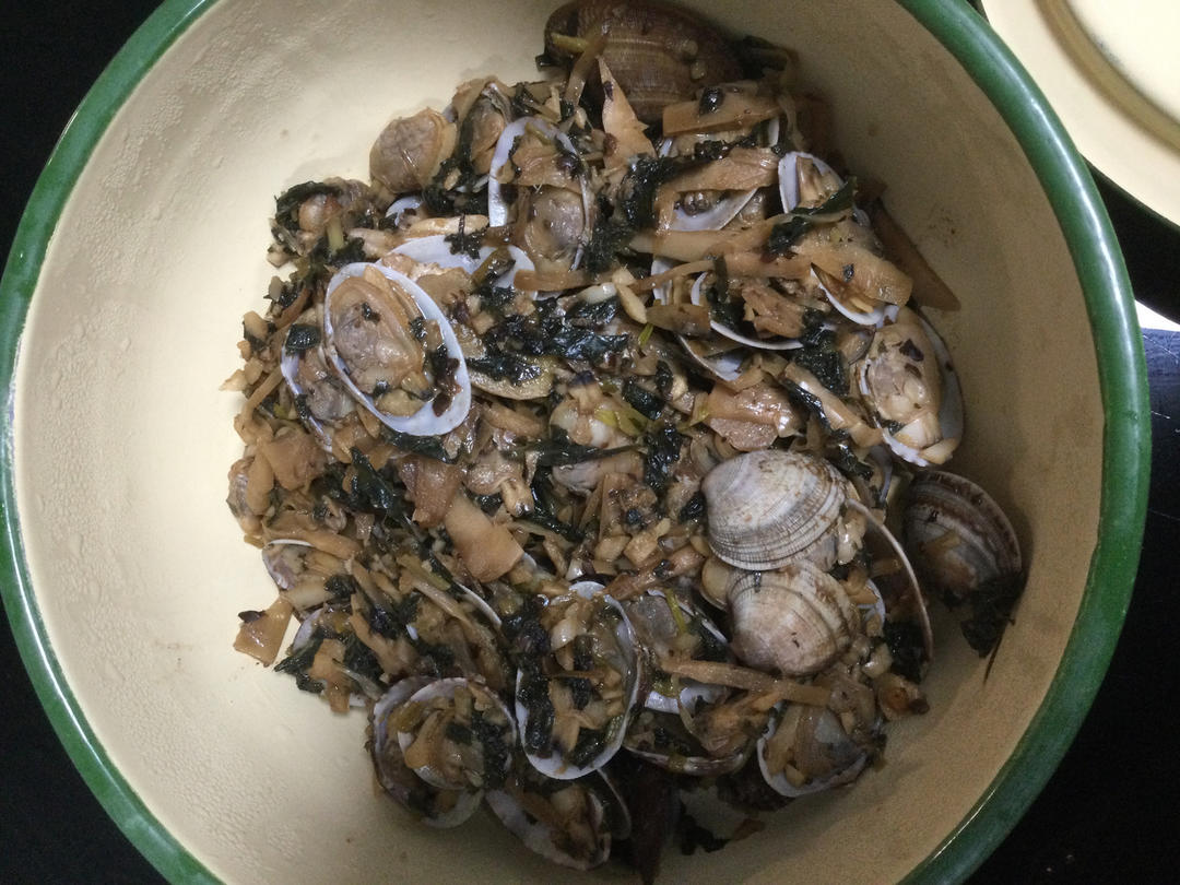 紫苏豉汁炒花甲