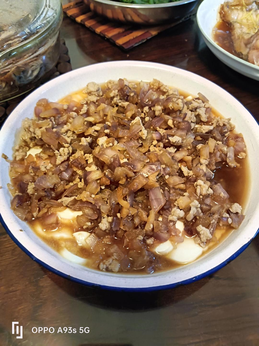 清蒸豆腐 (素菜)