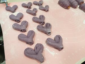 紫薯爱心馒头，紫薯火腿卷的做法 步骤13
