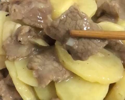 超嫩滑土豆牛肉片（快手减脂）