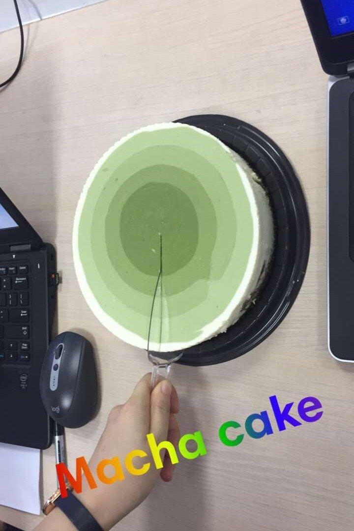 渐变抹茶慕斯蛋糕：我Amanda带着既美又作的抹茶甜点又来了！【曼食慢语】