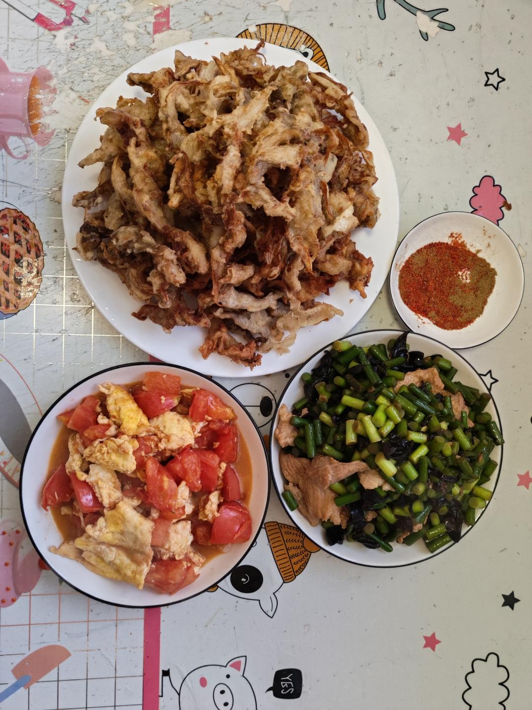 软炸蘑菇（平菇）