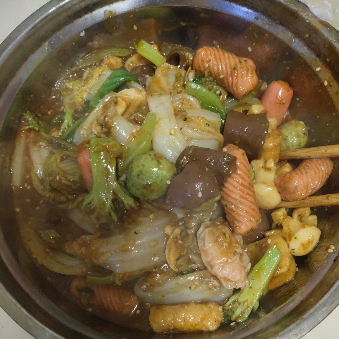 出摊麻辣串