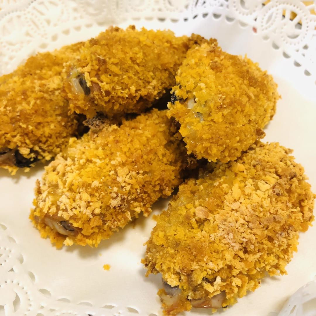 烤鸡翅（面包糠版）