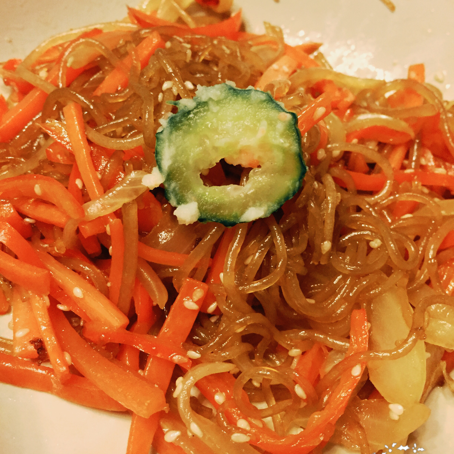 韩式粉丝炒杂菜 Korean Style Glass Noodles with Vegetables