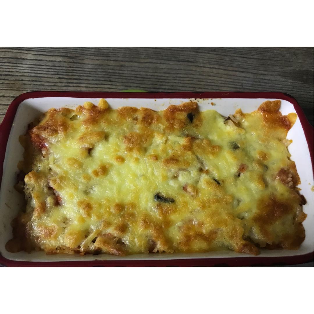 番茄培根焗饭