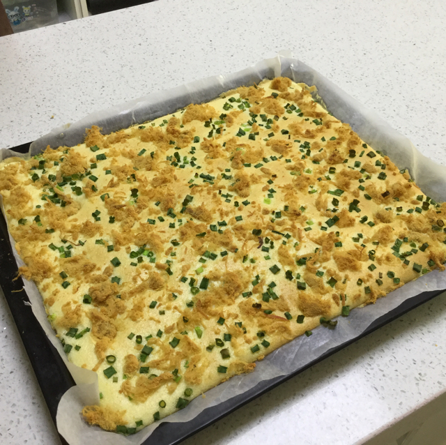 香葱肉松蛋糕卷