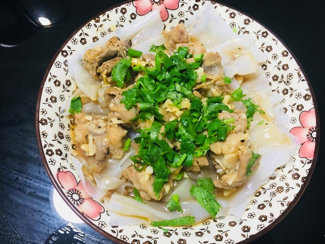 超级简单版 排骨蒸陈村粉