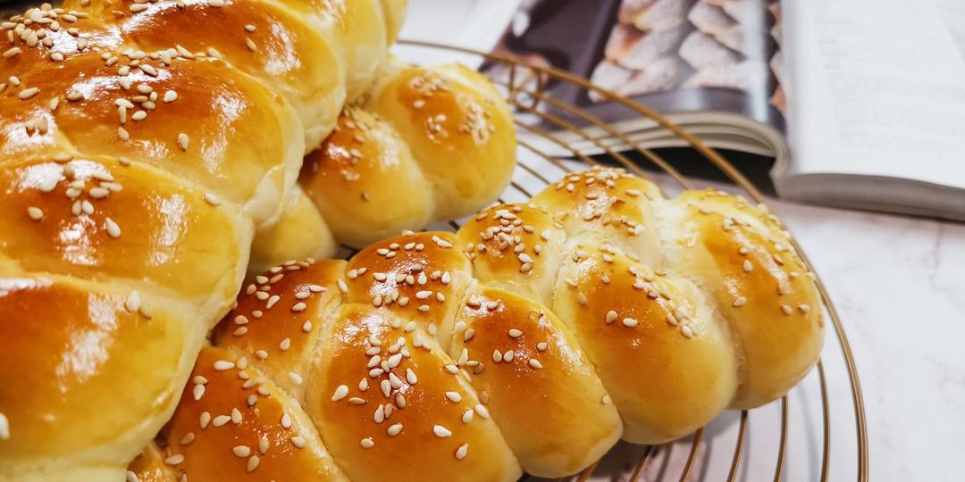 酸奶辫子面包（一次发酵）