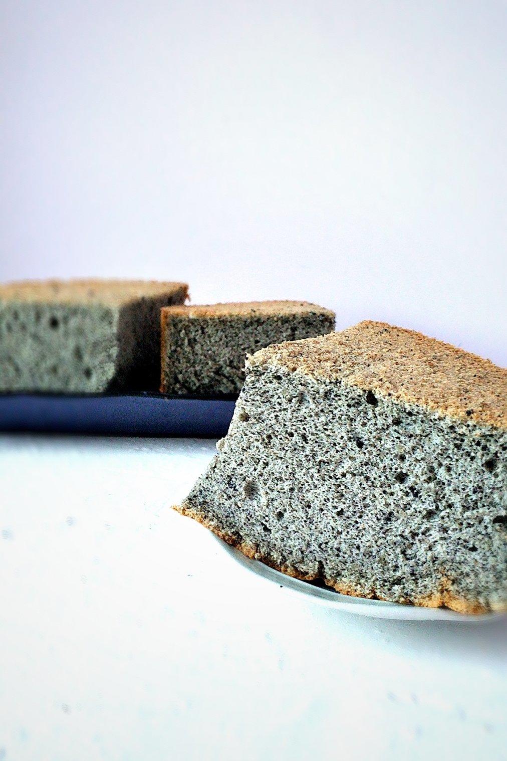 🍰八寸黑芝麻戚风蛋糕(附黑芝麻清洗方法)