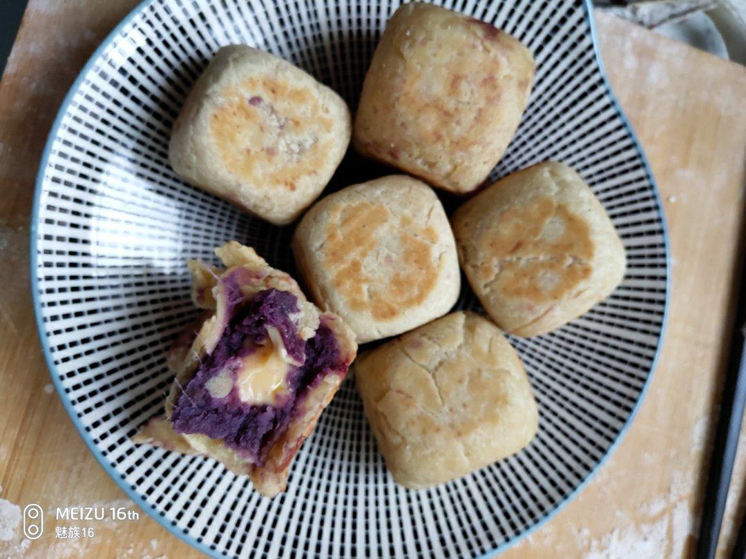 紫薯爆浆芝士仙豆糕  宝宝辅食食谱