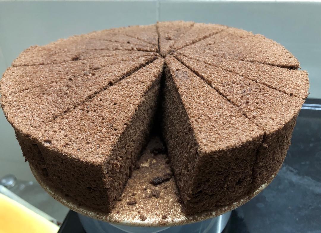 可可戚风蛋糕～8寸～百分百成功