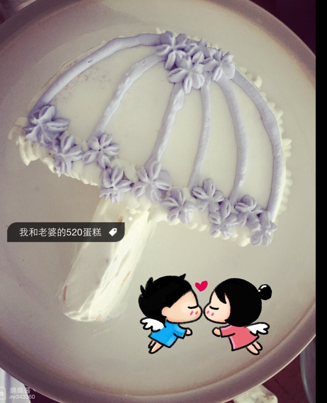 太阳伞奶油创意蛋糕