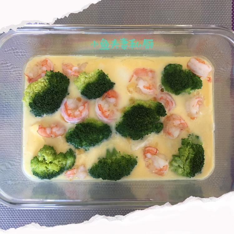 虾仁西兰花豆腐鸡蛋羹