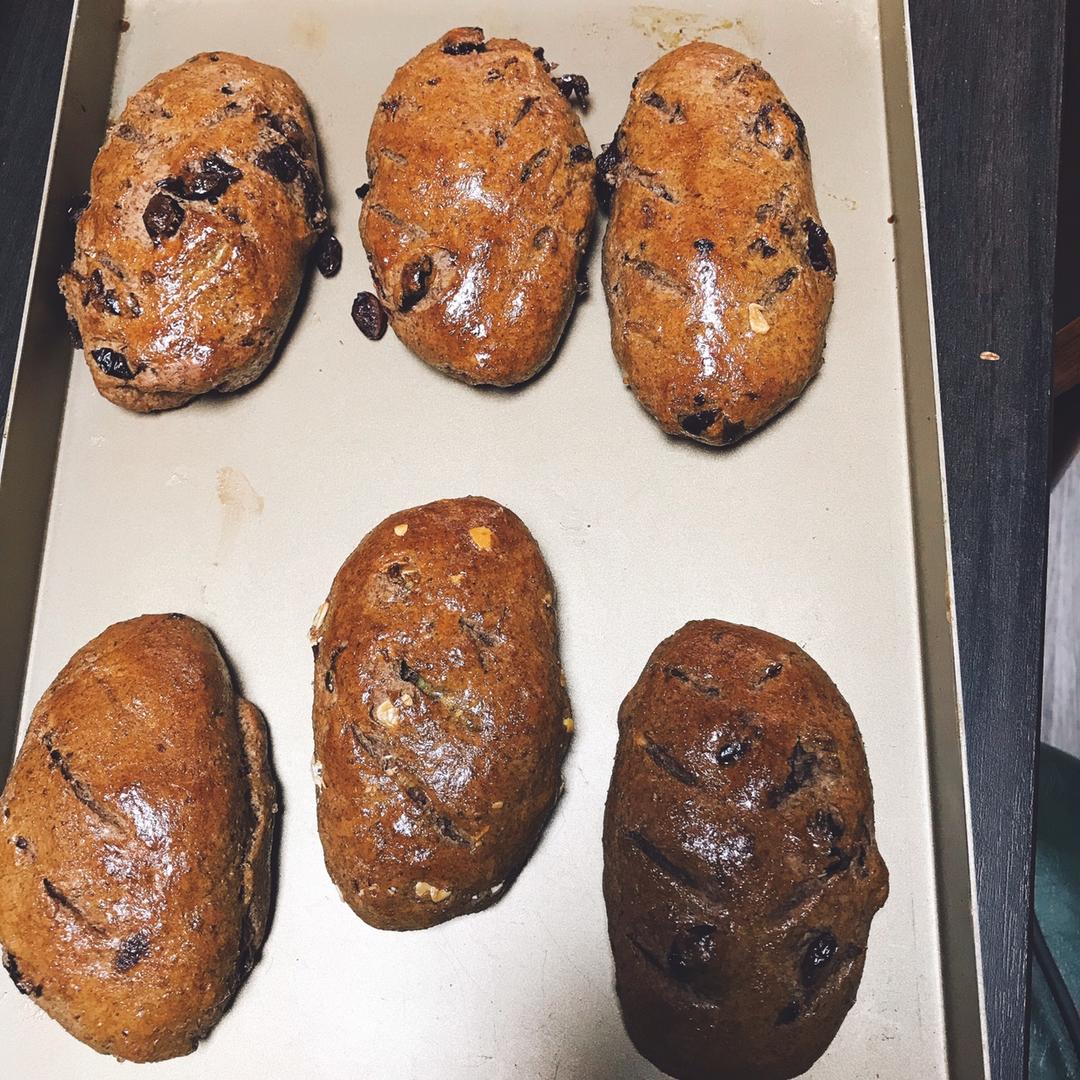 新手手揉，低卡减脂100%黑麦全麦面包