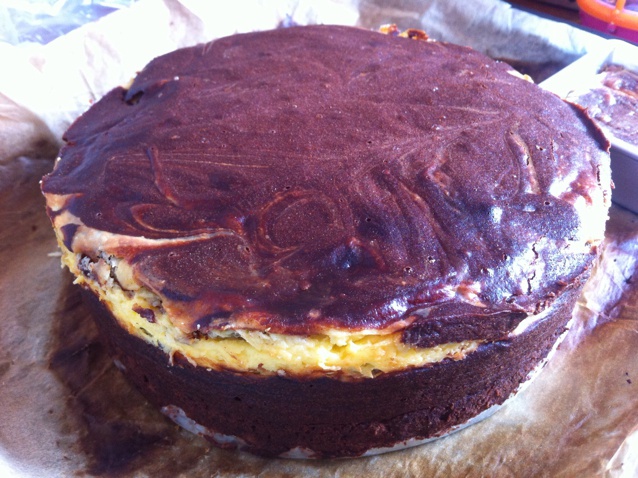 大理石乳酪布朗尼