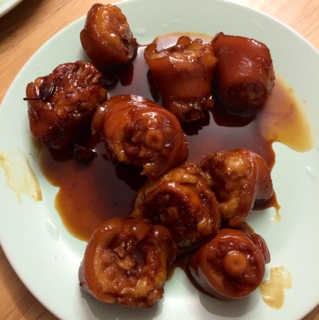 红烧猪尾巴【无油。微辣。