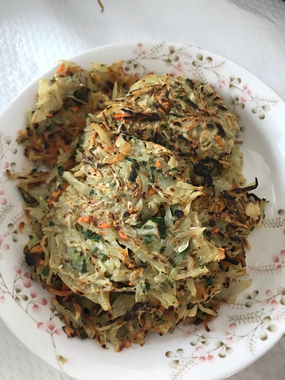 零失败胡萝卜土豆丝饼