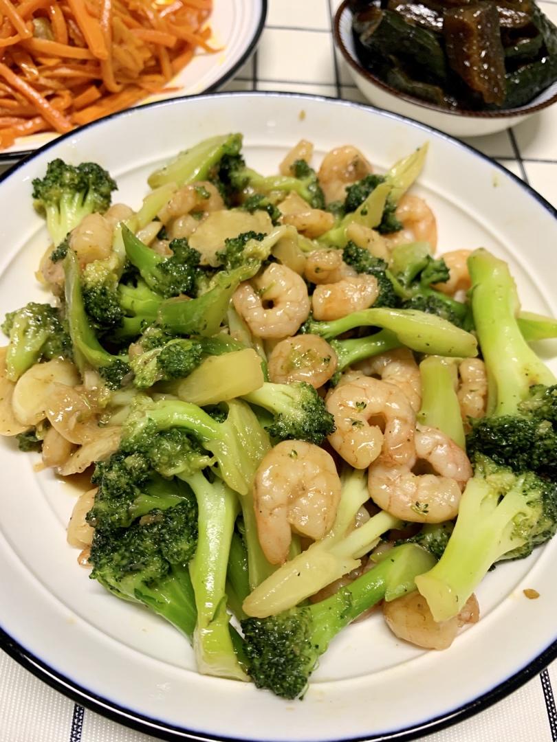 西兰花炒虾仁🍤
