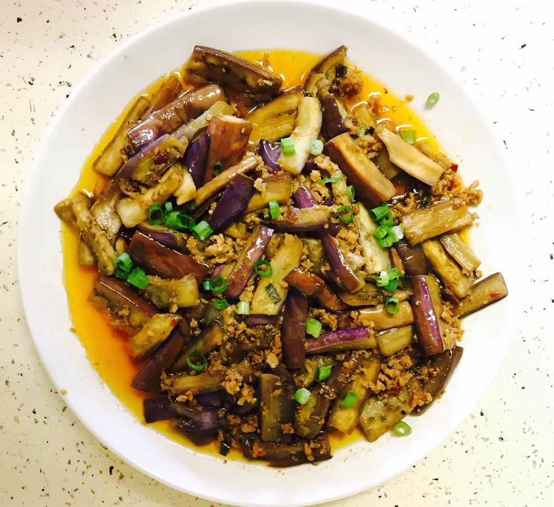 红烧肉沫茄子