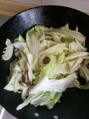花脂渣炖白菜的做法 步骤2