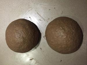 天然酵种麻薯夹心全麦胚芽巧克力软欧的做法 步骤6