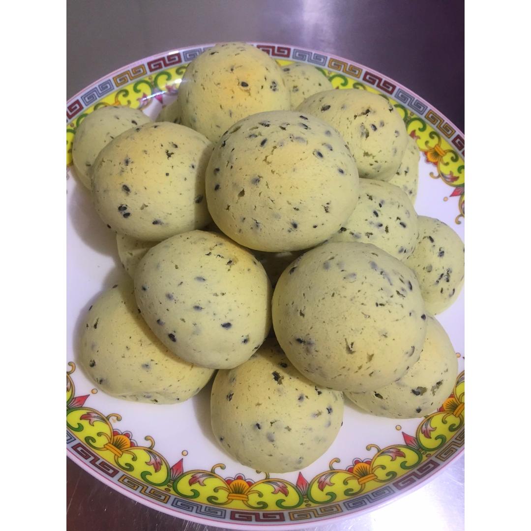 黑芝麻麻薯面包