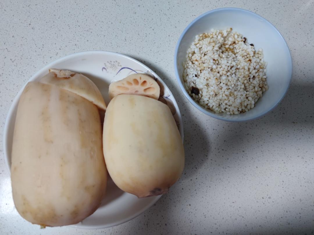 糯米糖藕（一锅两吃，对女性超好）