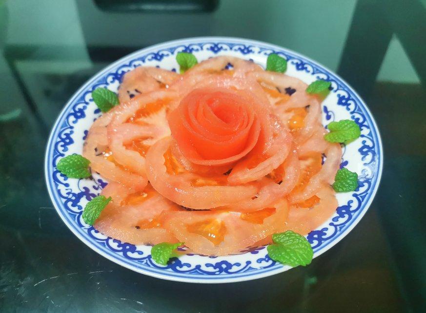 花开富贵-糖拌西红柿