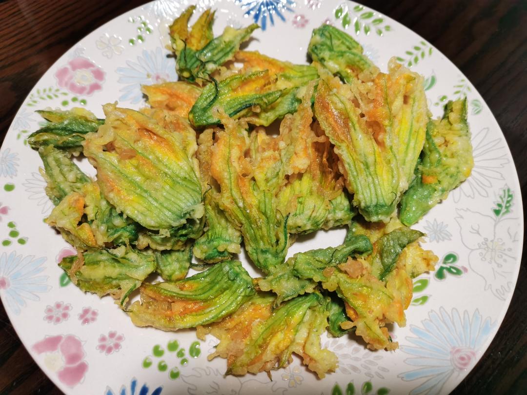 油炸南瓜花