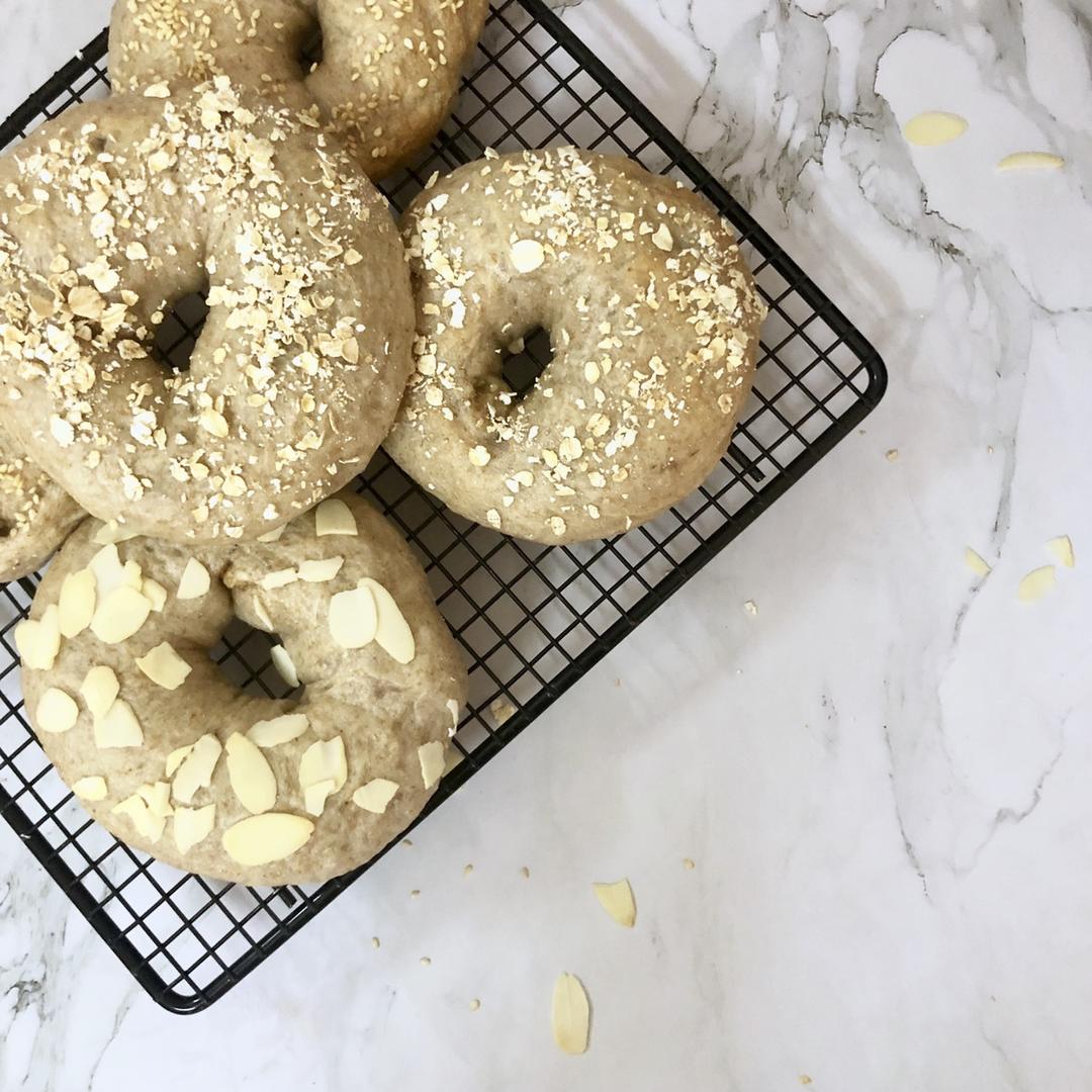 【无油无糖】全麦贝果