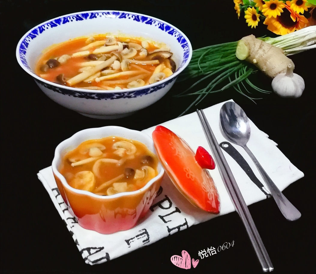 秋日暖汤——番茄菌菇汤的做法