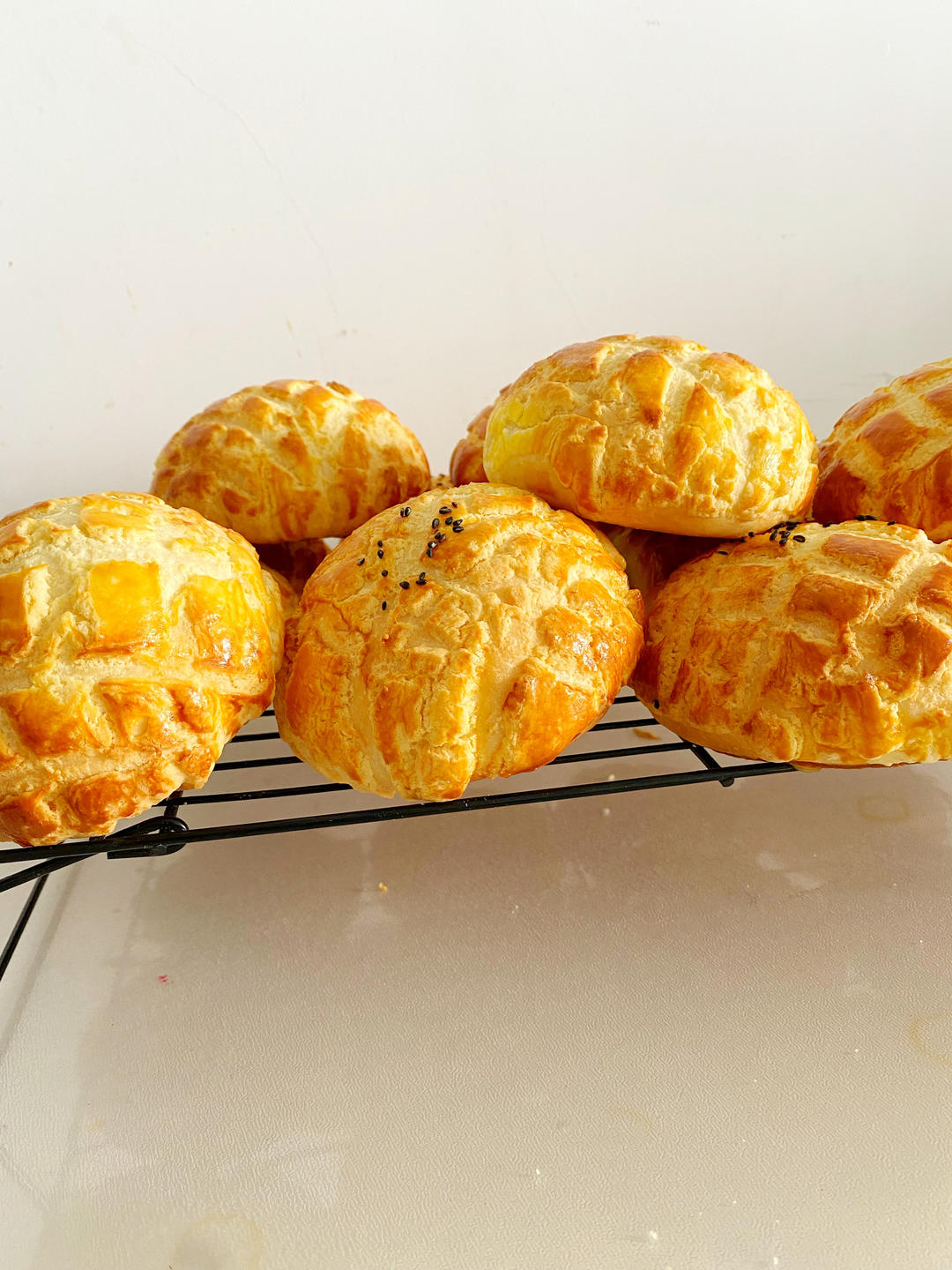 含猪油版中种菠萝包